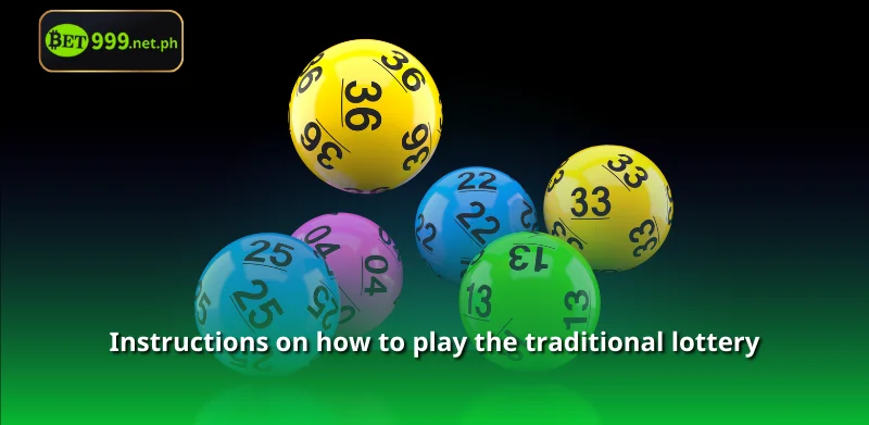 Instructions on how to play the traditional lottery